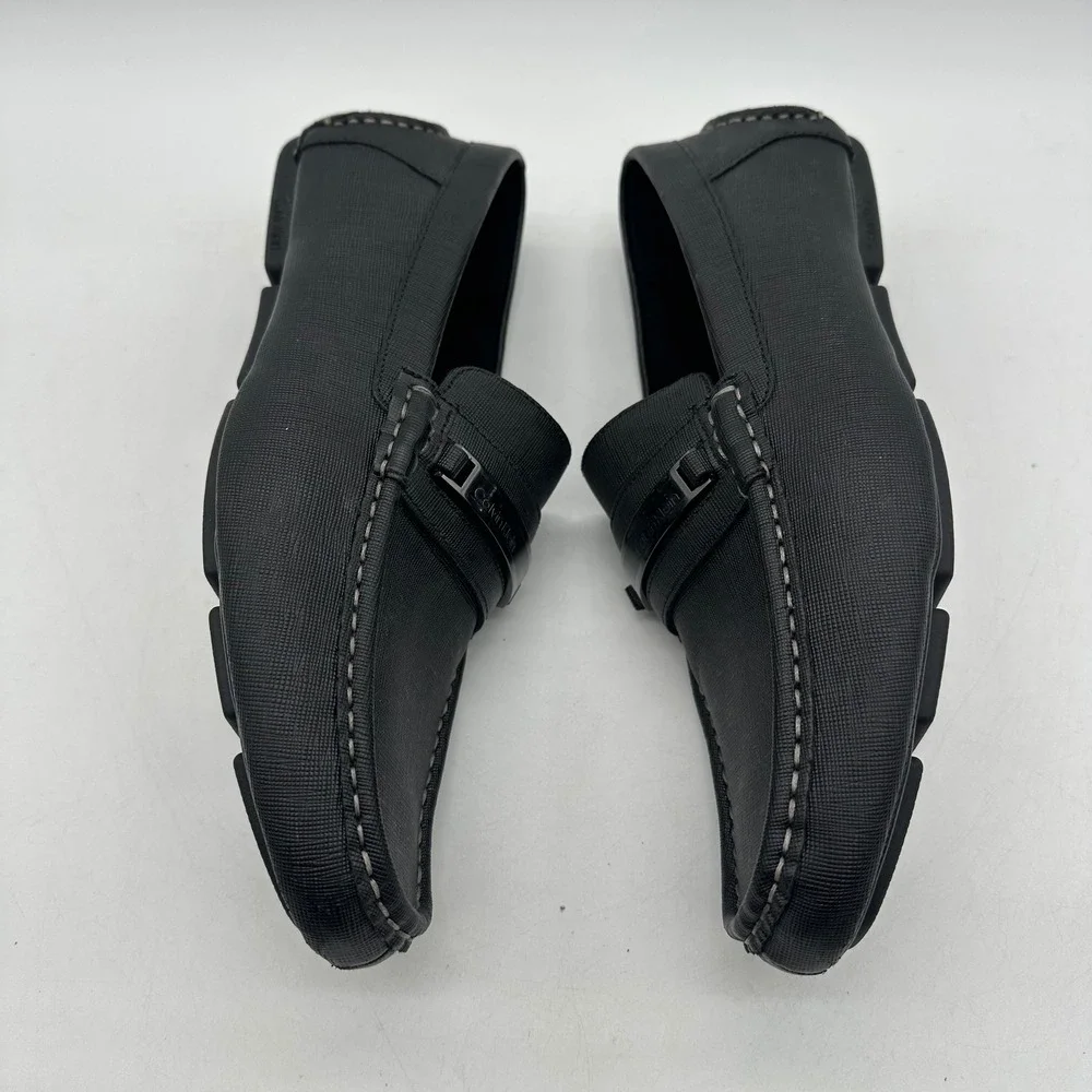 Calvin Klein MERVE 34F9189 Mens Size 9.5 Black Loafer Casual Dress Driving Shoes